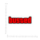 BUSTED Bumper Sticker