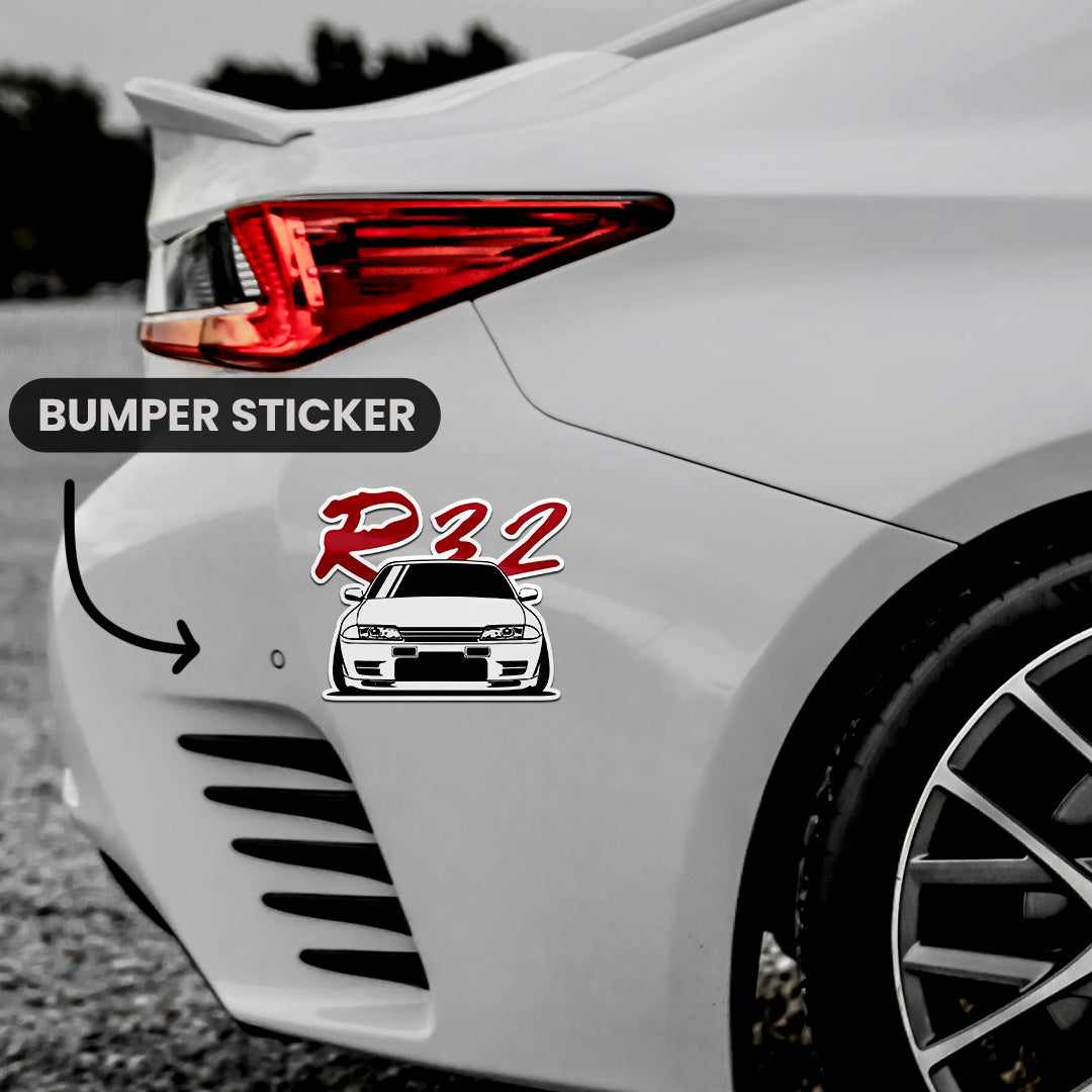 GTR R32 Bumper Sticker | STICK IT UP
