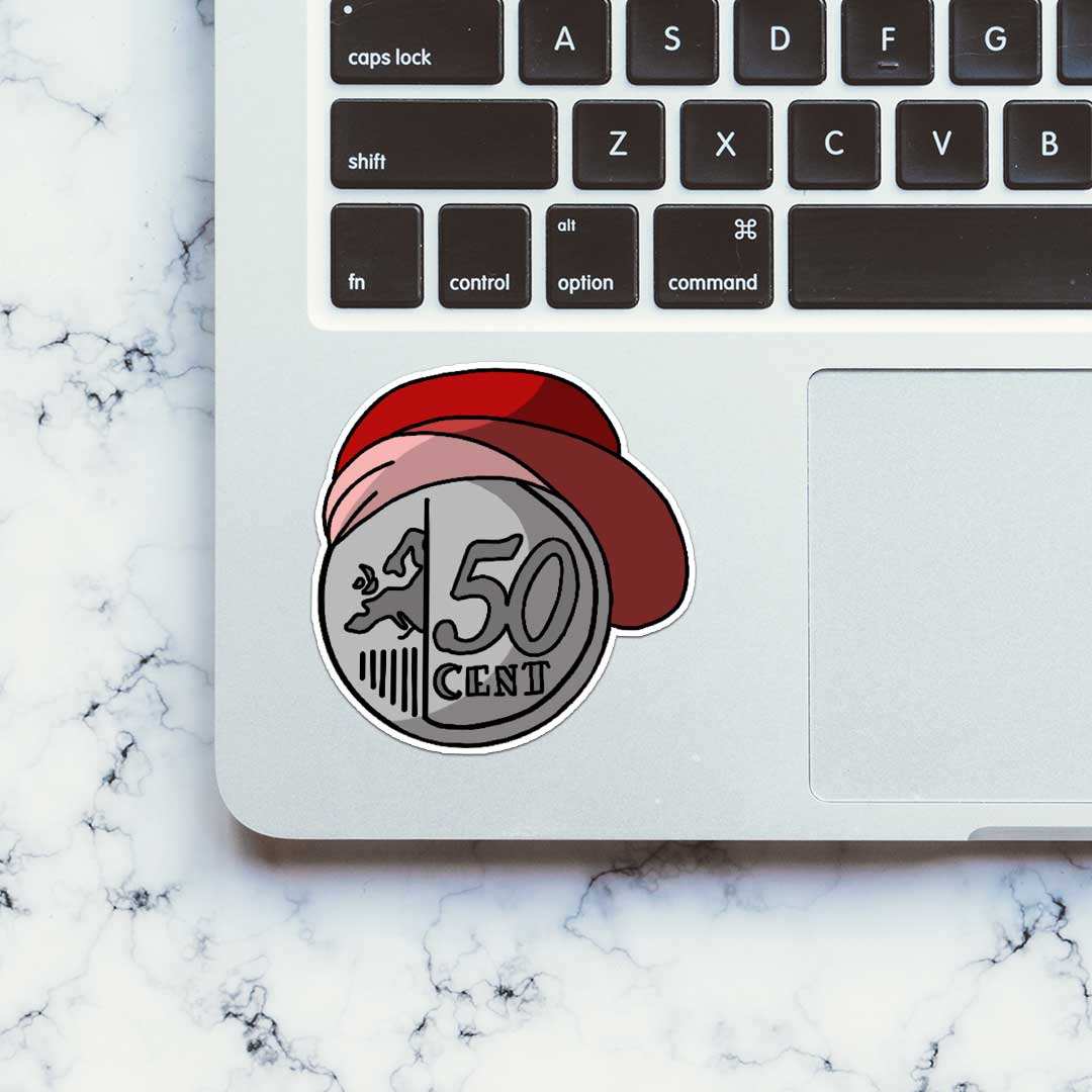 50 Cent Sticker waterproof vinyl decal for laptop, bike, car & bottle