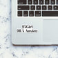 2 % Girl Sticker