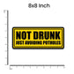 Not Drunk Just Avoiding Potholes Bumper Sticker | STICK IT UP