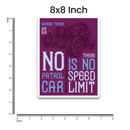 No Speed Limit Bumper Sticker | STICK IT UP