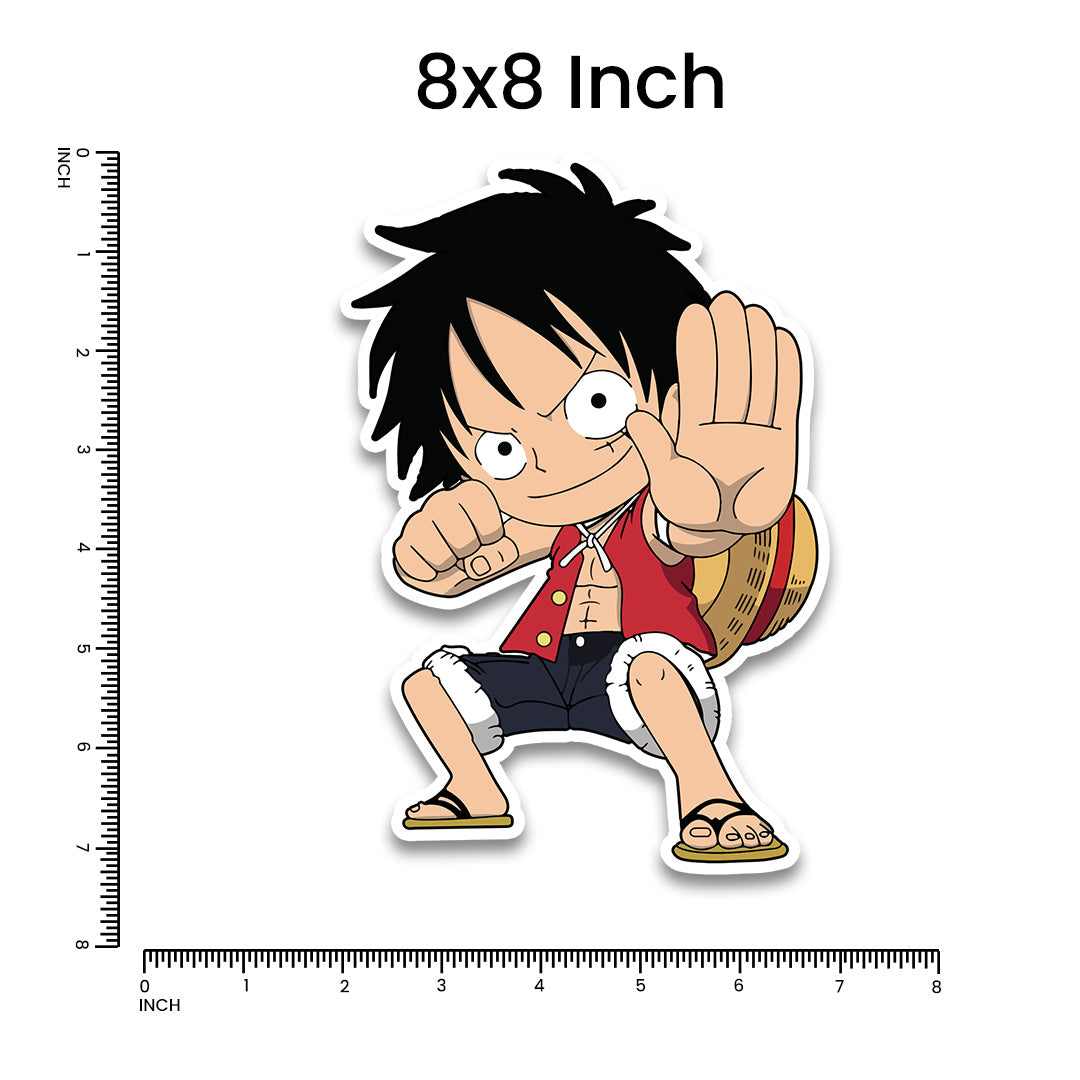 Luffy Punch Bumper Sticker | STICK IT UP