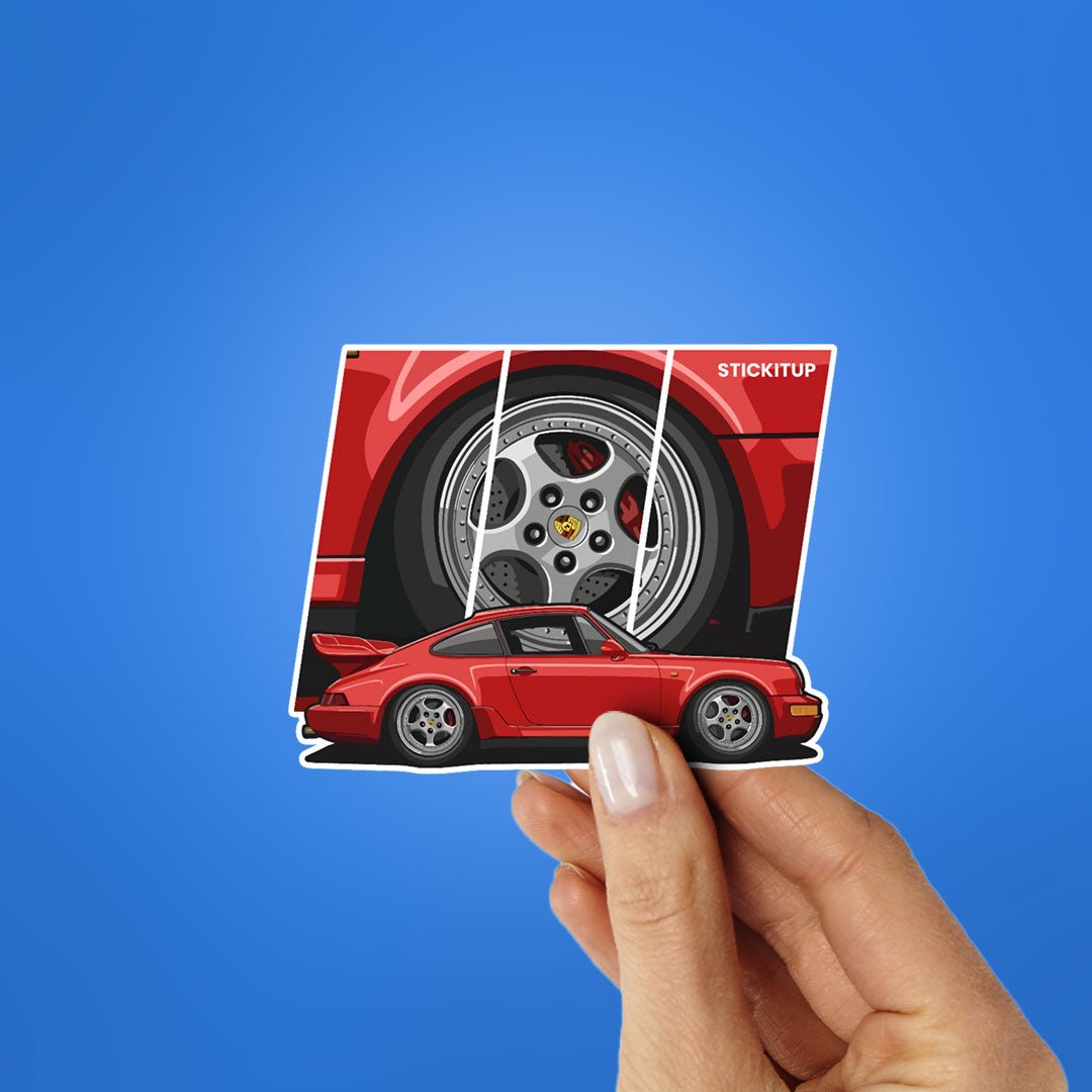 911 Round Sticker Buy 911 2.0 Sticker Online | Premium Waterproof Vinyl | STICK IT UP