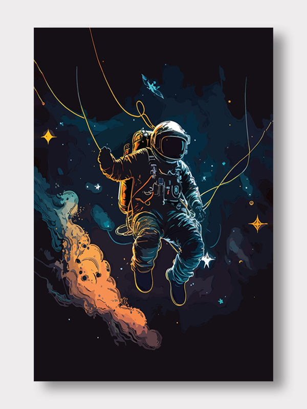 Adventure of Astronaut Canvas Art