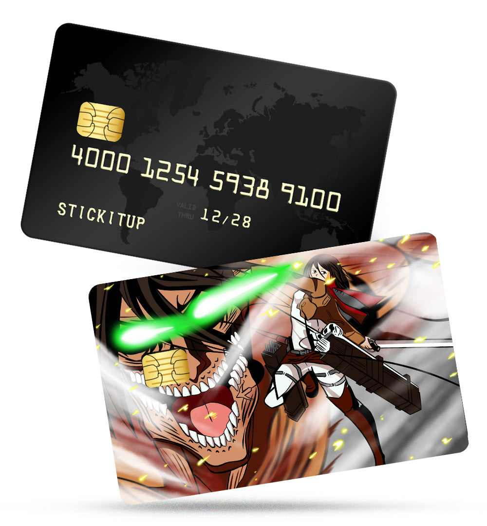 Attack On Titan credit card skin | STICK IT UP