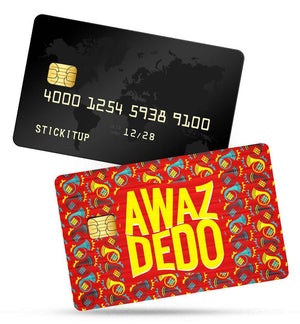 Awaz Dedo credit card skin | STICK IT UP