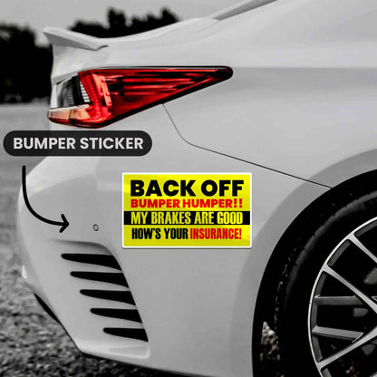 Back Off Bumper Sticker