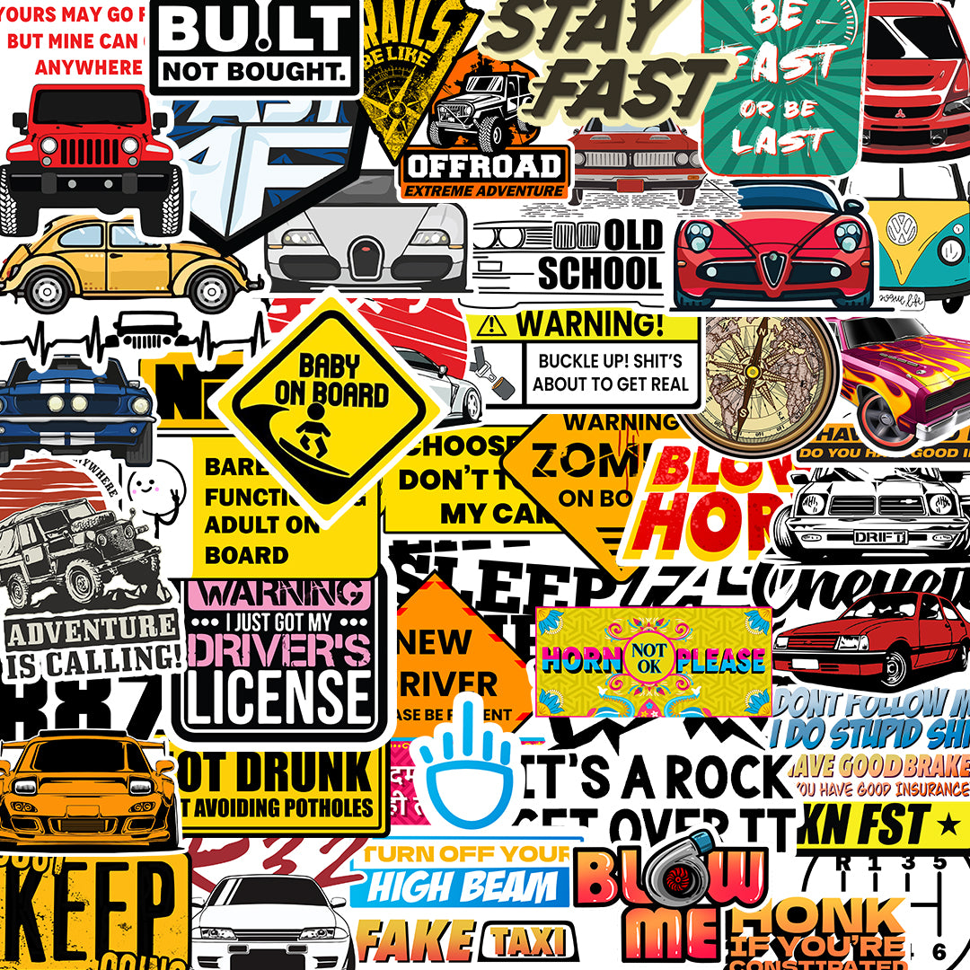 Car Sticker Packs [50 sticker]