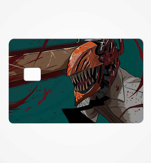 Chainsaw Man credit card skin | STICK IT UP