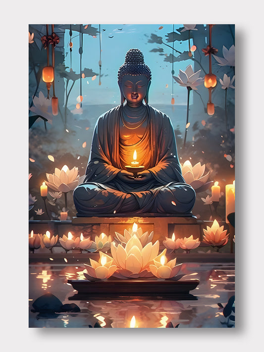 Enlightment Of Buddha Canvas Art