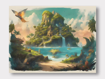 Magical Island Canvas Art