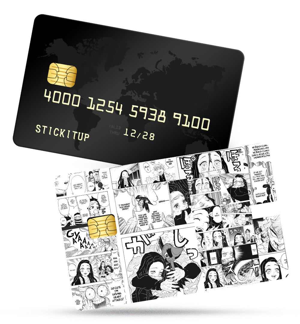 Nezuko Manga Panel Credit Card Skin | STICK IT UP