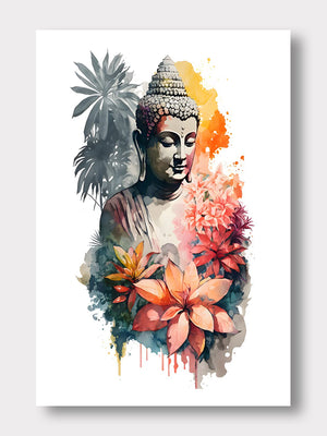 Positivity Of Lord Buddha Canvas Art