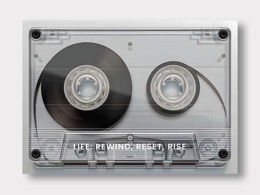 Rewind Reset Rise Canvas Art