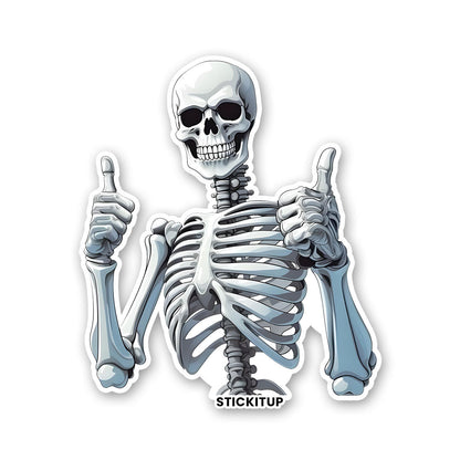 HAPPY SKULL Sticker| STICK IT UP