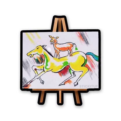 Majnu Bhai Painting Sticker