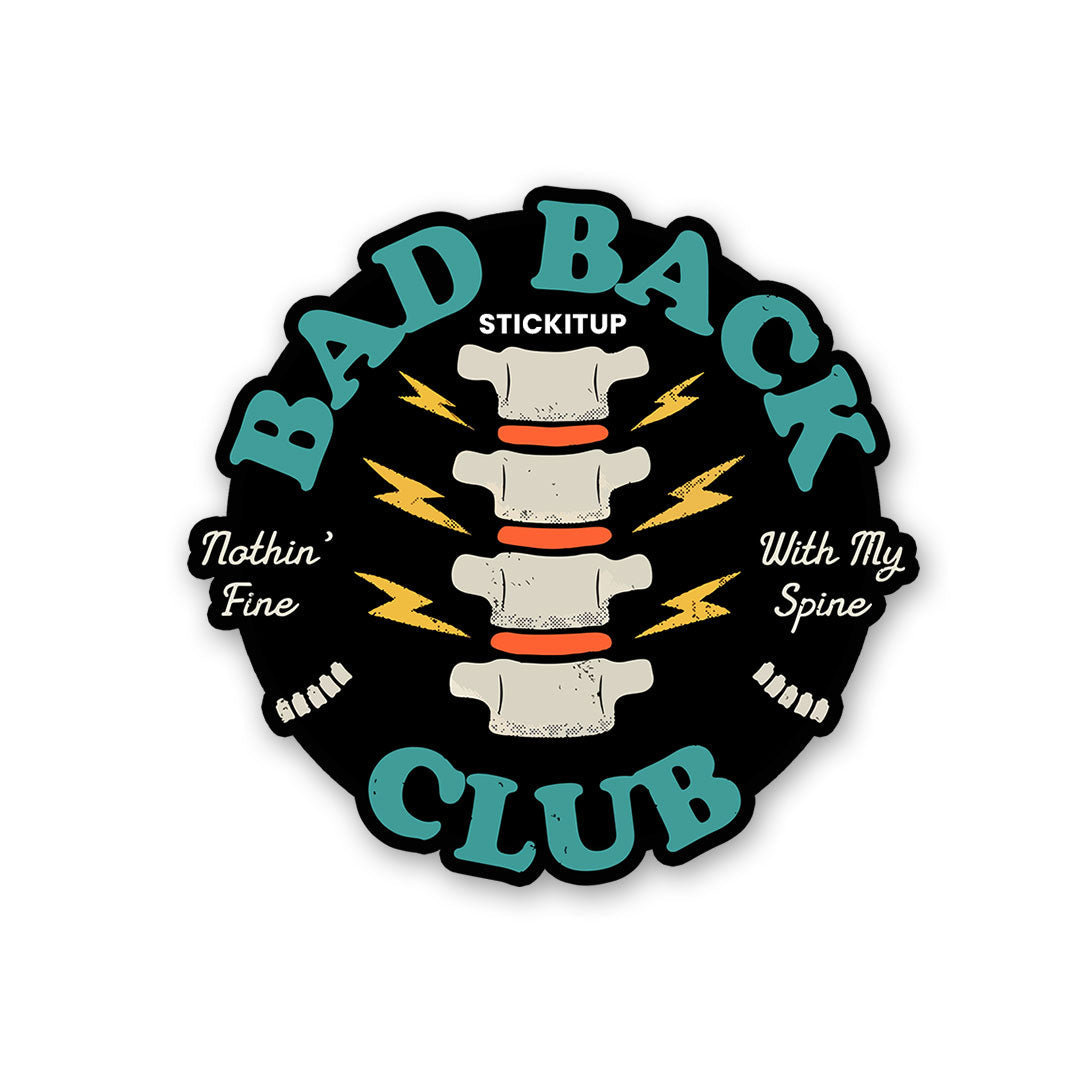 Bad Back Club Sticker