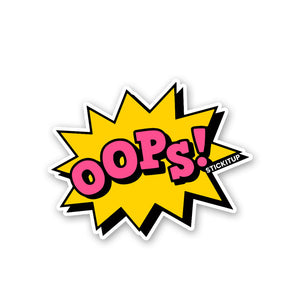 Oops Sticker