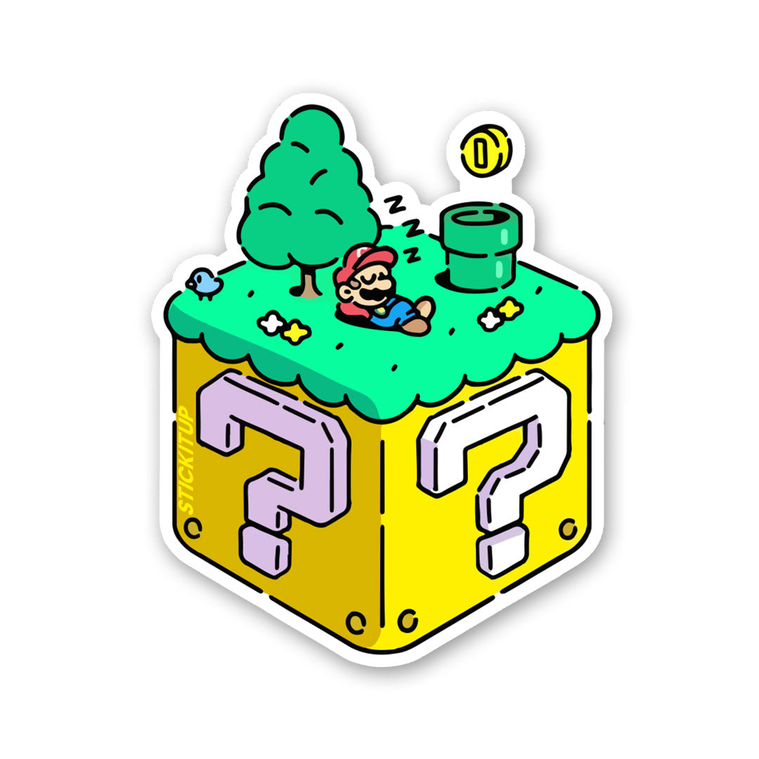 Sleeping Super Mario Sticker