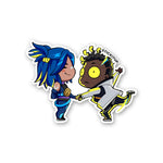 CHIBI JETT & NEON Sticker| STICK IT UP