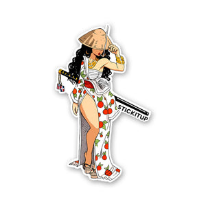 Katana Girl Sticker