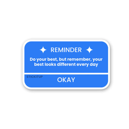 Do Your Best Sticker