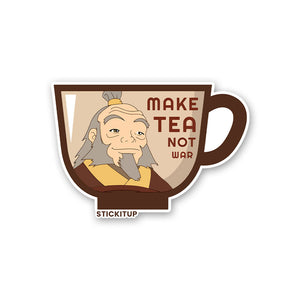 Make Tea Not War Sticker