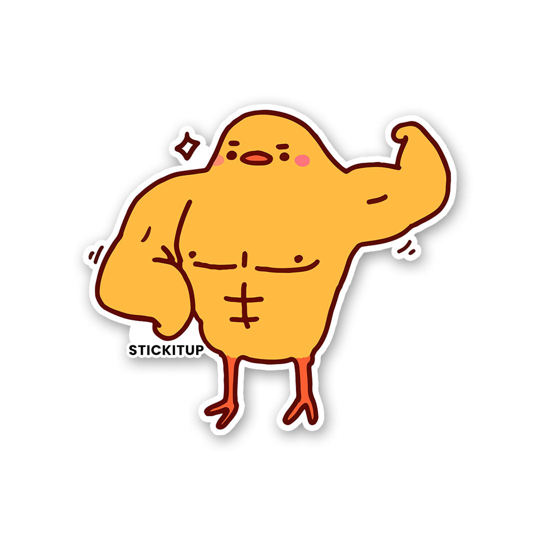 Muscular Chicken Sticker