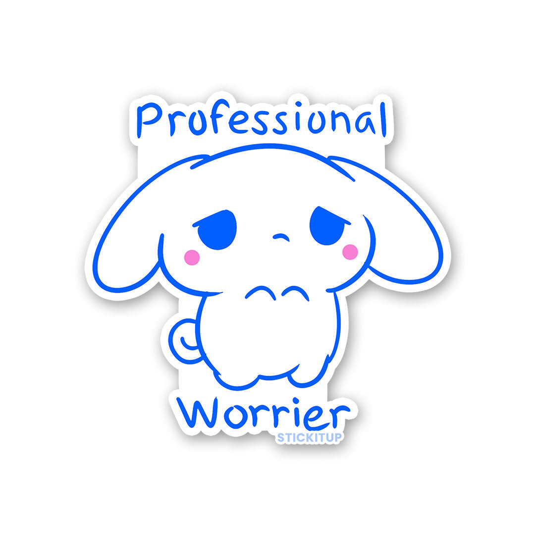 Professional Worrier Sticker