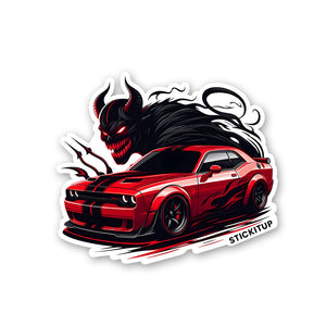 Dodge Demon Red Sticker