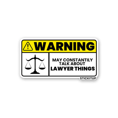 Lawyer Things Sticker