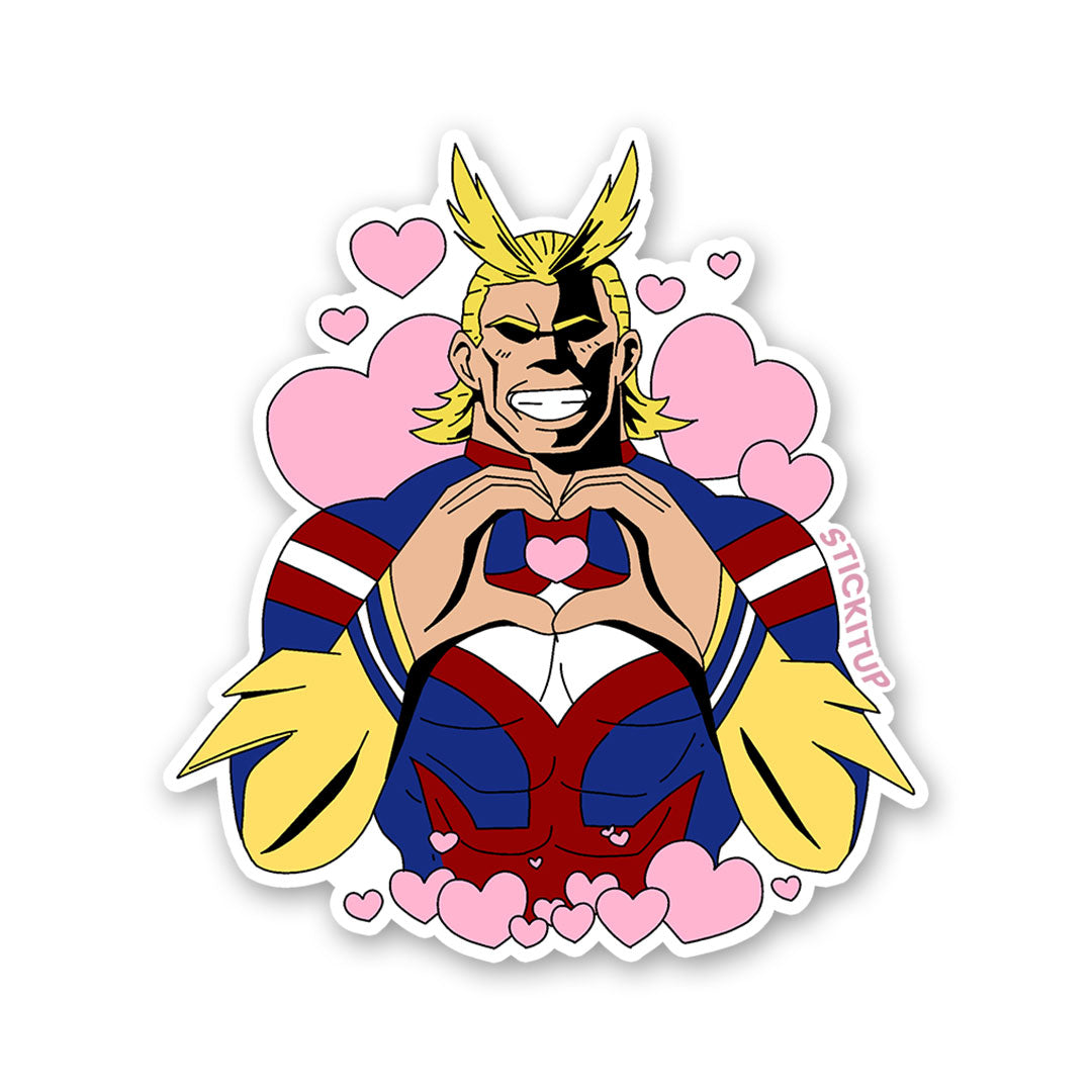 All Might Love Sticker