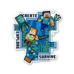 CREATE EXPLORE SURVIVE 0.1 Sticker| STICK IT UP