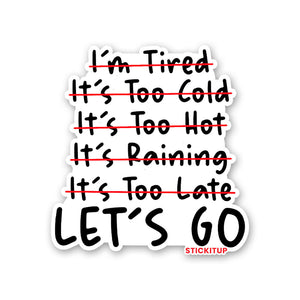 Let's Go 1.0 Sticker