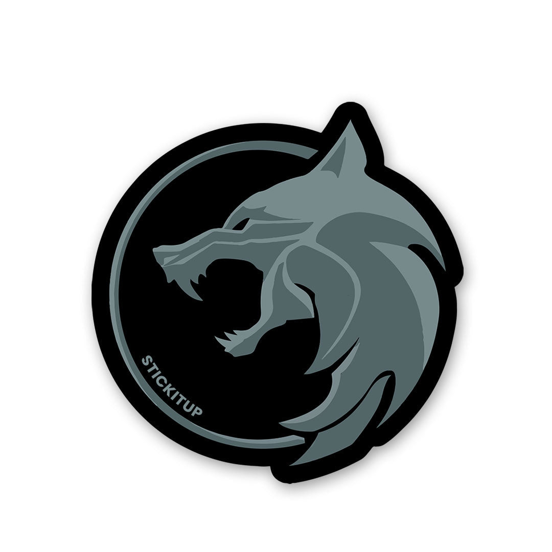 The Witcher Wolf Logo Sticker