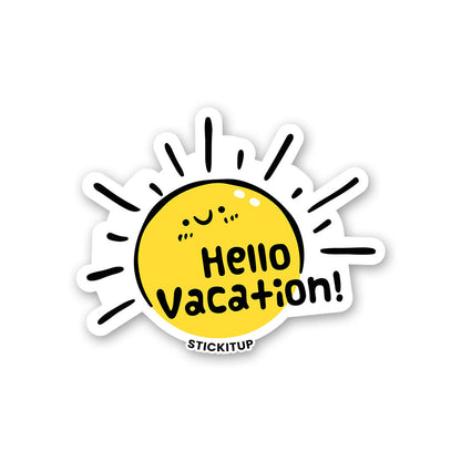Hello Vacation Sticker