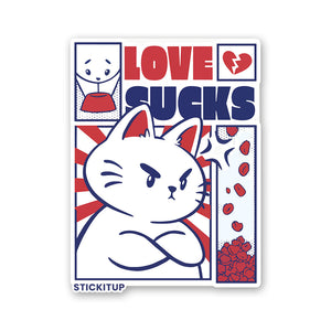 Love Sucks Sticker