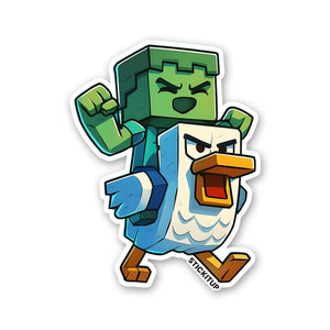 CHICKEN JOCKEY Sticker| STICK IT UP