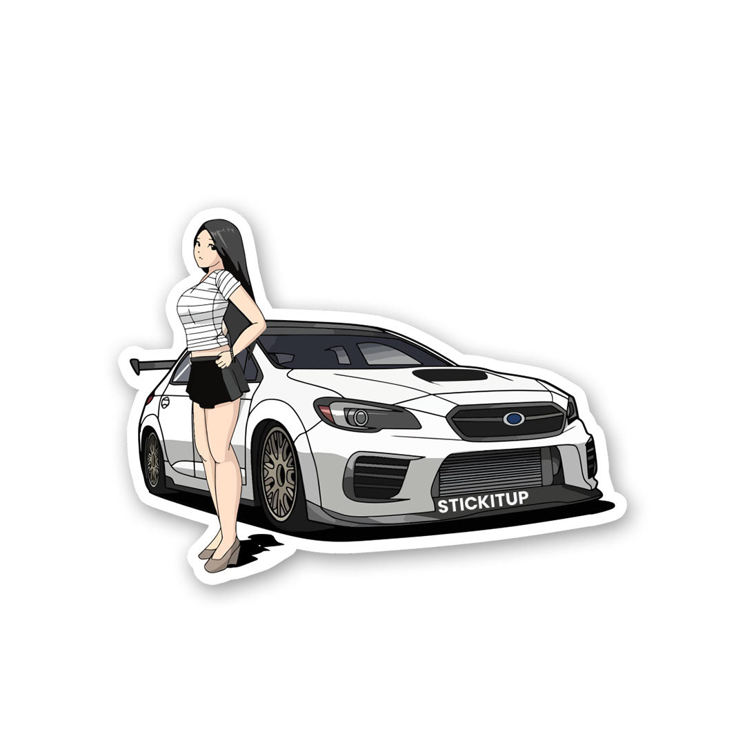 WRX And Waifu Sticker