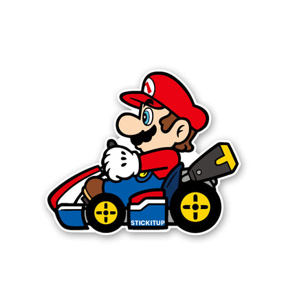 SMario Go Kart Sticker