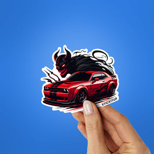 Dodge Demon Red Sticker
