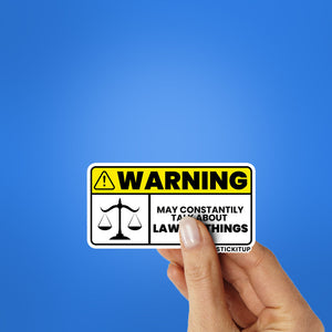 Lawyer Things Sticker