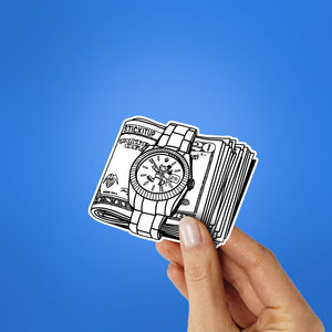 Time Is Money Sticker