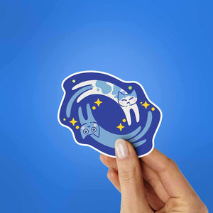 Milky Way Meow Sticker