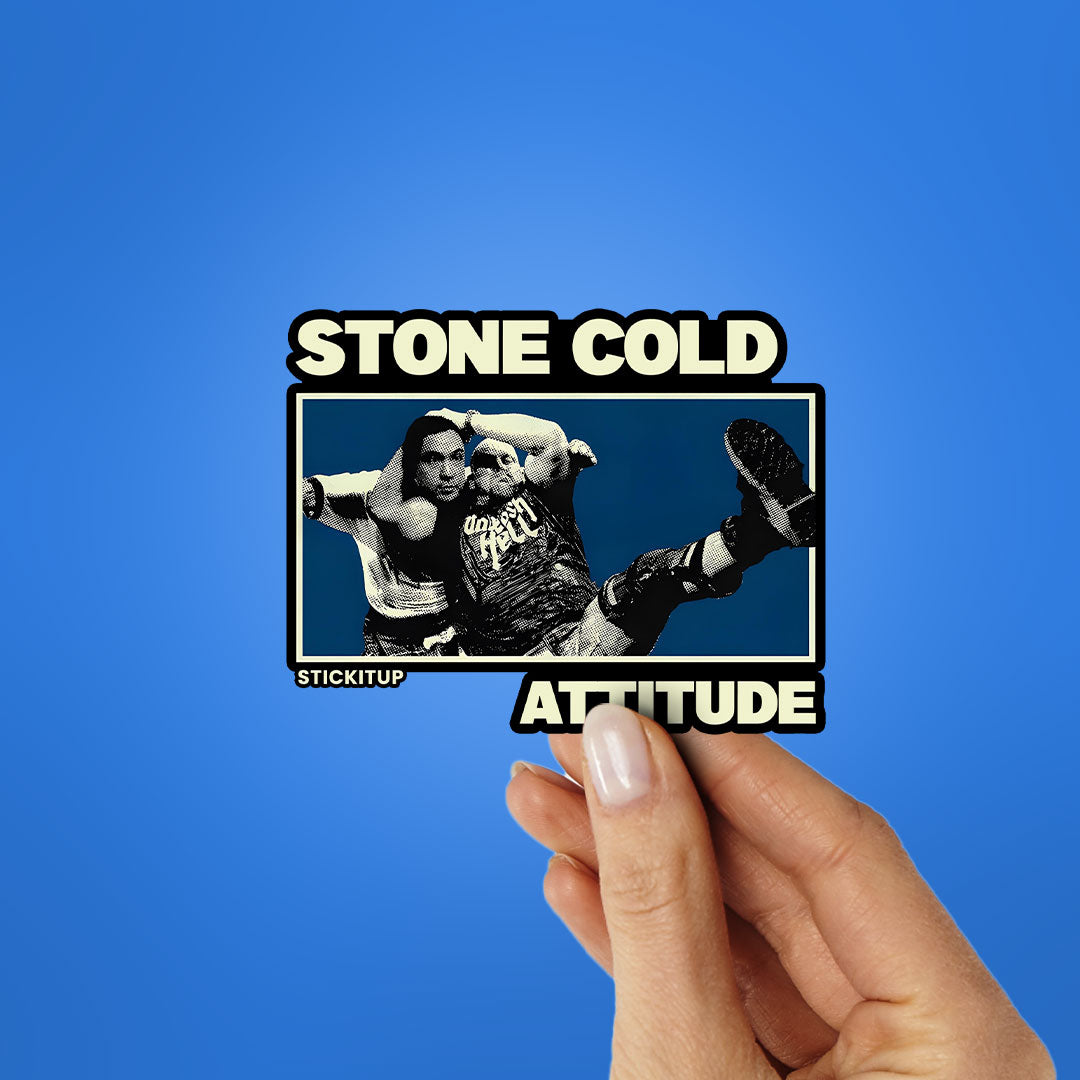 STONE COLD ATTITUDE Sticker| STICK IT UP