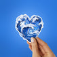 Heart Shaped Wave Sticker
