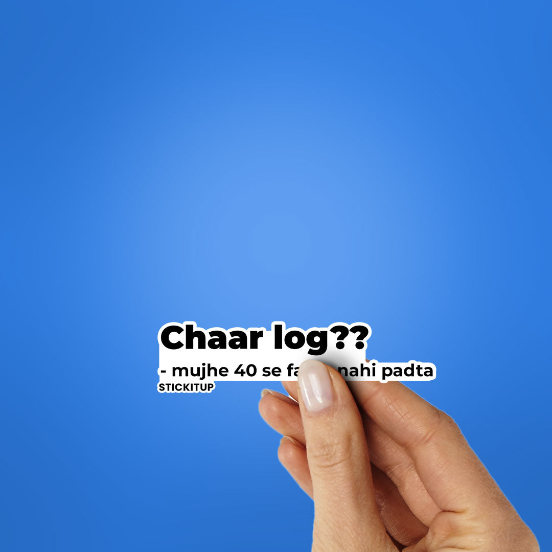 CHAAR LOG Sticker| STICK IT UP