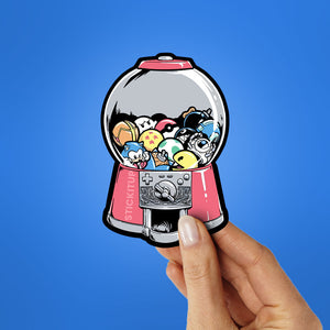 Anime Candy Machine Sticker
