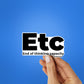 ETC Sticker| STICK IT UP